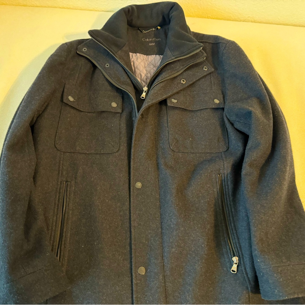 Dark Grey Calvin Klein Winter Coat
